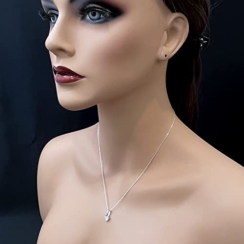 Sterling Silver Crystal Necklace, Thank You for Helping Us Tie The Knot Necklace, Bridesmaid Gift Necklace, Maid of Honor Proposal Gift Necklace, Bridal Party Jewelry