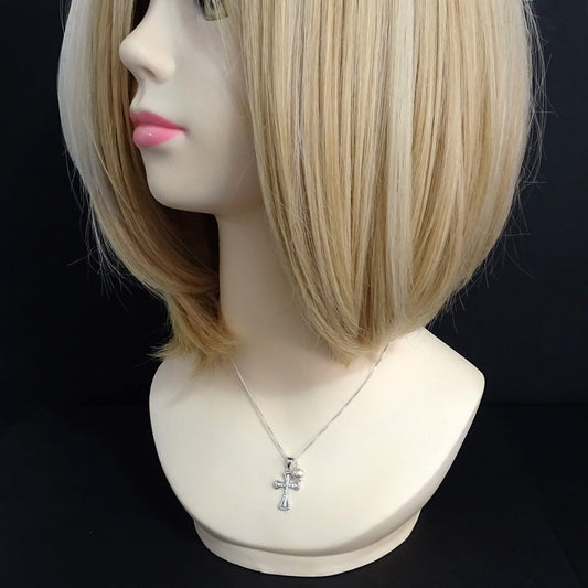 Goddaughter Baptism Gift Necklace, Sterling Silver Cross Necklace