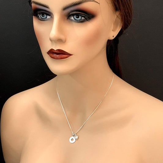 Compass Necklace for Women Sterling Silver, Friends Forever Necklace, Best Friend Graduation Going Away Gift, Farewell Necklace for Friends