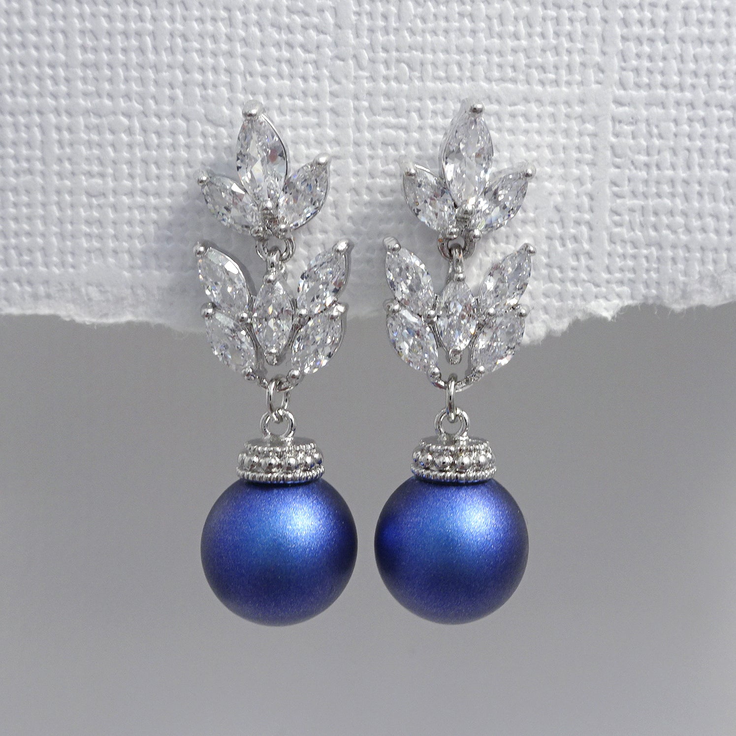 Royal Blue NWOT Swarovski Element newest Earrings