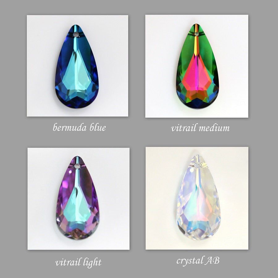 Austrian Crystal Bermuda Blue Crystal Necklace