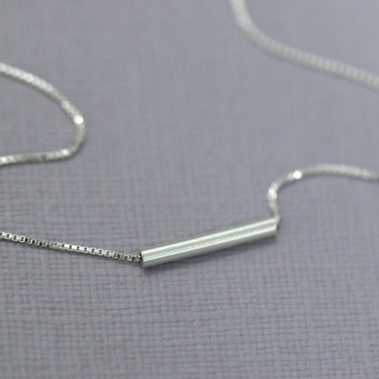Sterling Silver Bar Necklace
