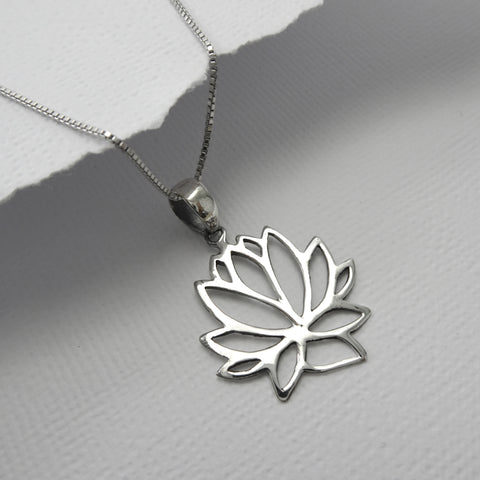 lotus flower necklace