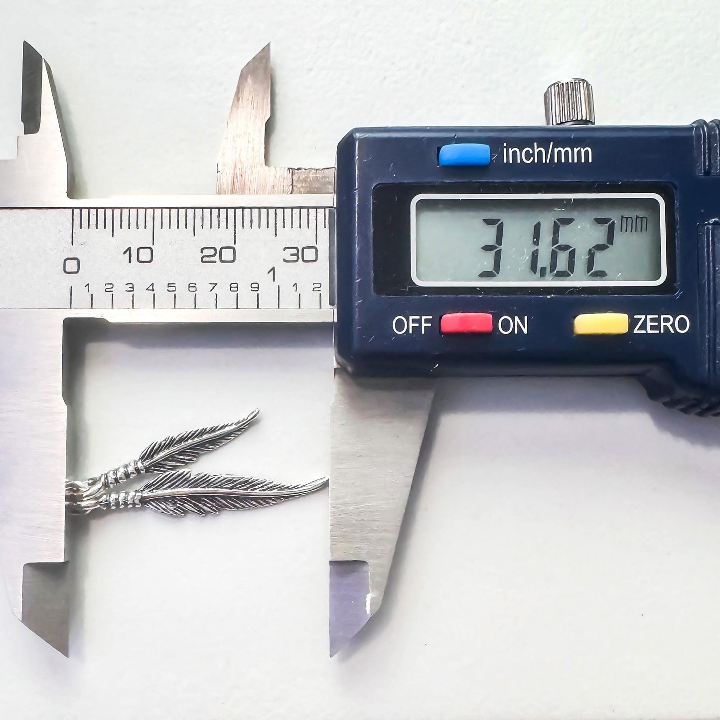 Sterling Silver Double Feather Necklace Pendant with Oxidized Finish, Sterling Silver Feather Jewelry for Women, Feather Charm Necklace