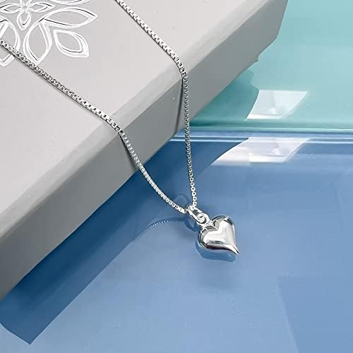 Tiny and Dainty Sterling Silver Heart Necklace for Stepmom, Stepmother Gift Necklace