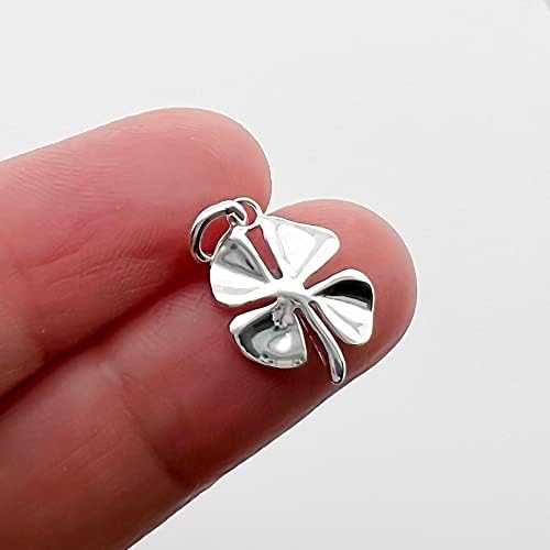 Small and Dainty Sterling Silver Four Leaf Clover Necklace for Women, Good Luck Charm Necklace, Layering Necklace, Best Friend Gift, St. Patrick's Day Gift