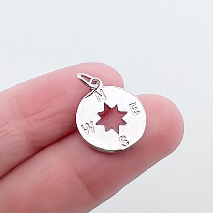 Sterling Silver Compass Necklace, Best Friend Gift Necklace, A True Friendship Necklace, Compass Necklace for Women