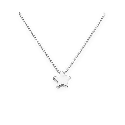 Tiny Delicate and Dainty Sterling Silver Star Necklace, Floating Star Necklace, Layering Necklace, Minimalist Necklace