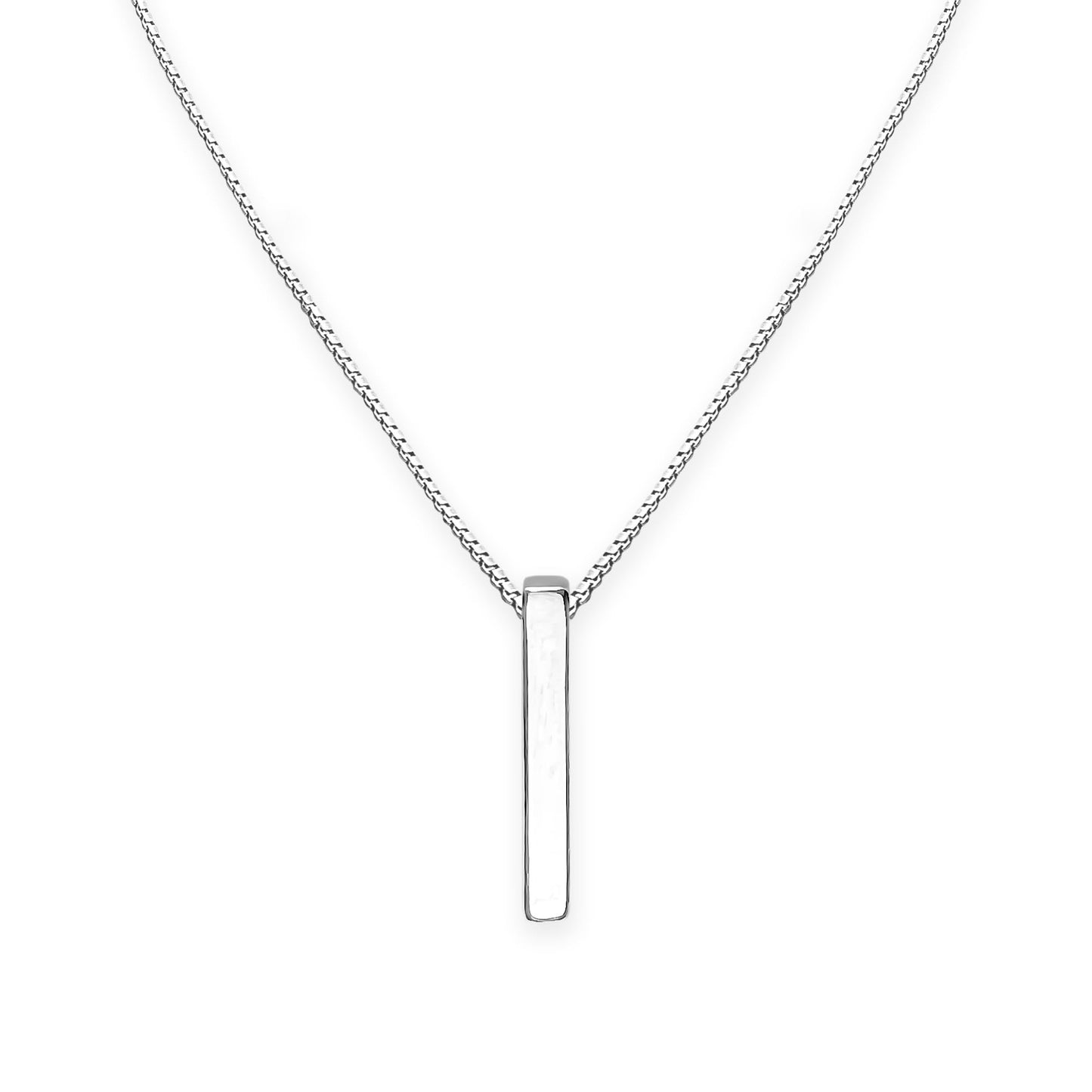 925 Sterling Silver Minimalist Bar Necklace Versatile Layering Necklace Casual Everyday Necklace Ideal Birthday Just Because Gift for Wife Girlfriend Best Friend