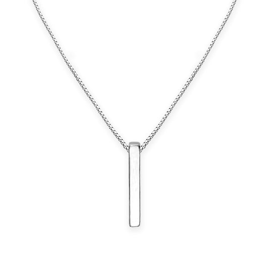 925 Sterling Silver Minimalist Bar Necklace Versatile Layering Necklace Casual Everyday Necklace Ideal Birthday Just Because Gift for Wife Girlfriend Best Friend