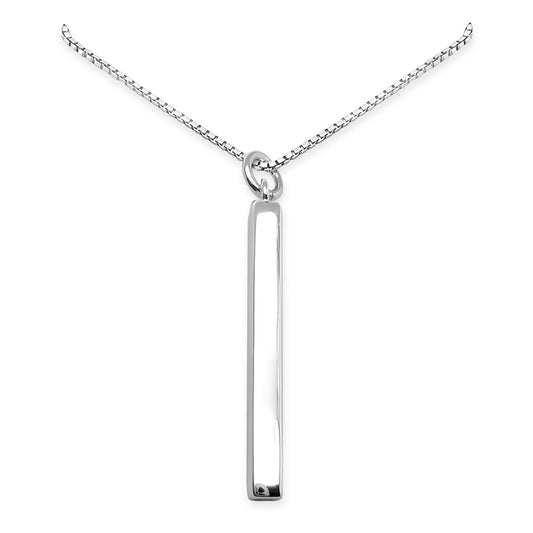 925 Sterling Silver Minimalist Bar Necklace Versatile Layering Necklace Casual Everyday Necklace Ideal Birthday Just Because Gift for Wife Girlfriend Best Friend