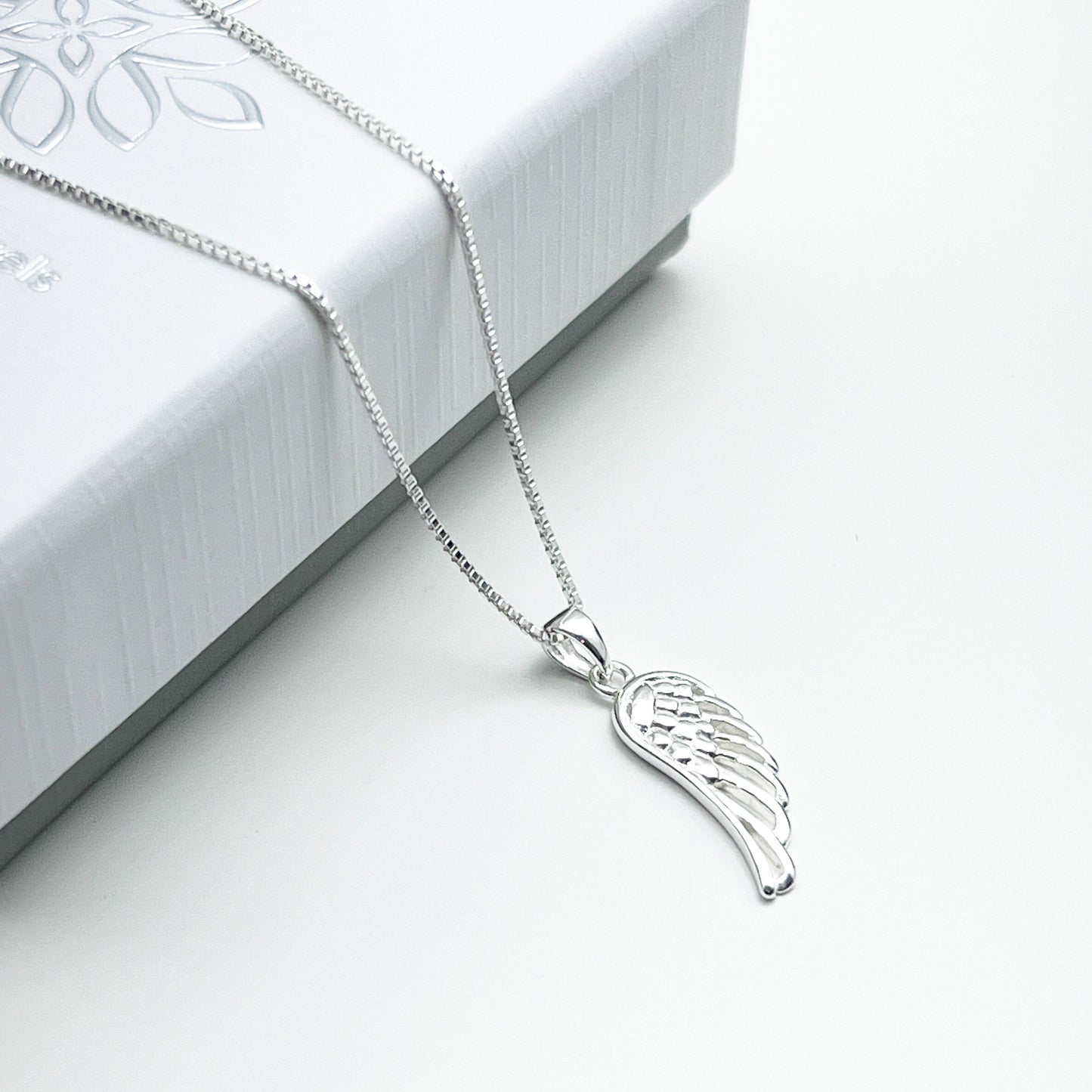 Tiny and Dainty Sterling Silver Wing Necklace, Sympathy Gift Necklace, Remembrance Gift Necklace, Bible Verse Necklace, Isaiah 40:31