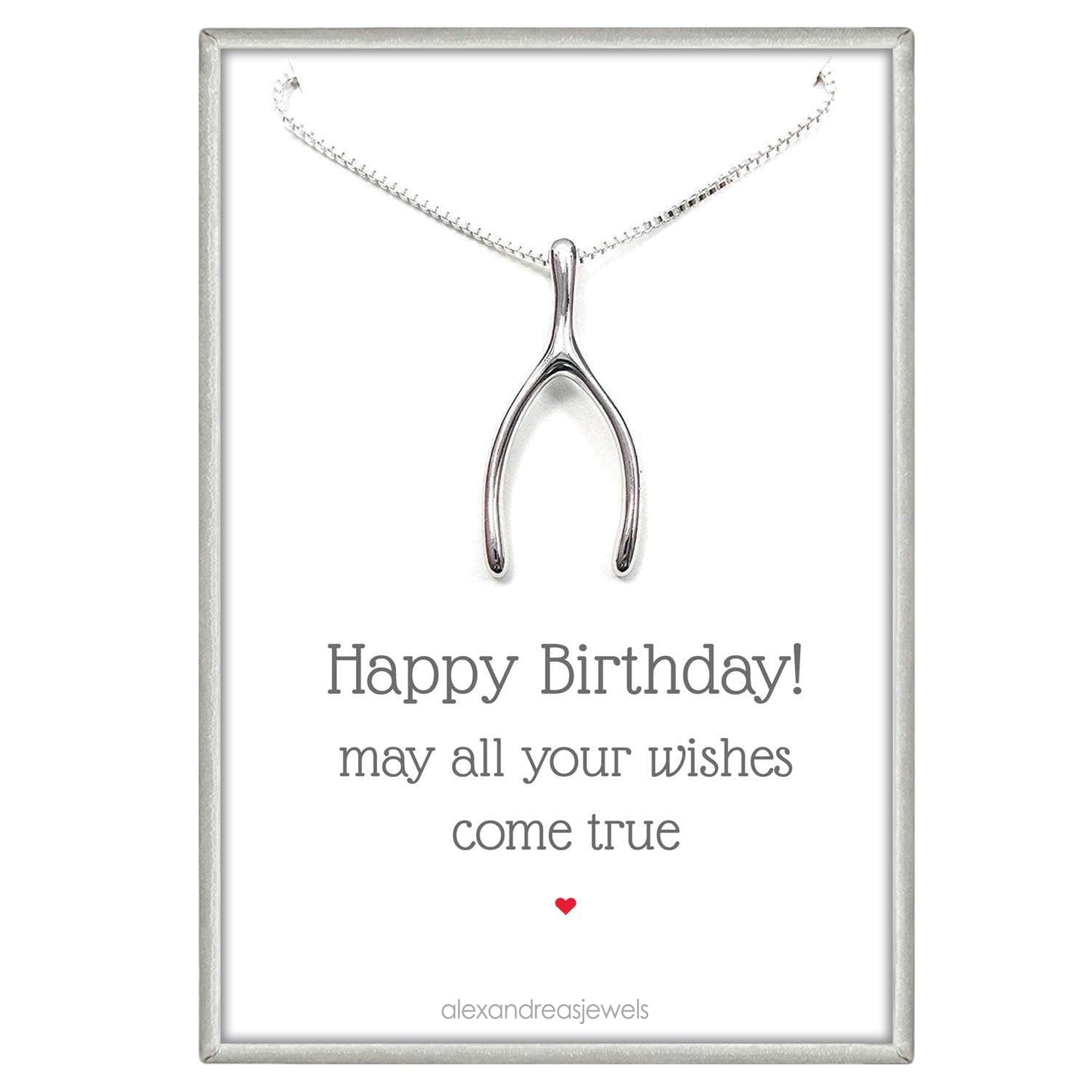 Sterling Silver Wishbone Necklace, Birthday Gift Necklace, Wish Bone Necklace, Best Friend Gift, Daughter Gift Necklace