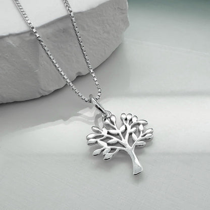 Sterling Silver Tree of Life Necklace Mother's Day Gift for Mom Grandmother Mothers Day Present for Daughter in Law, Mom Birthday Gift