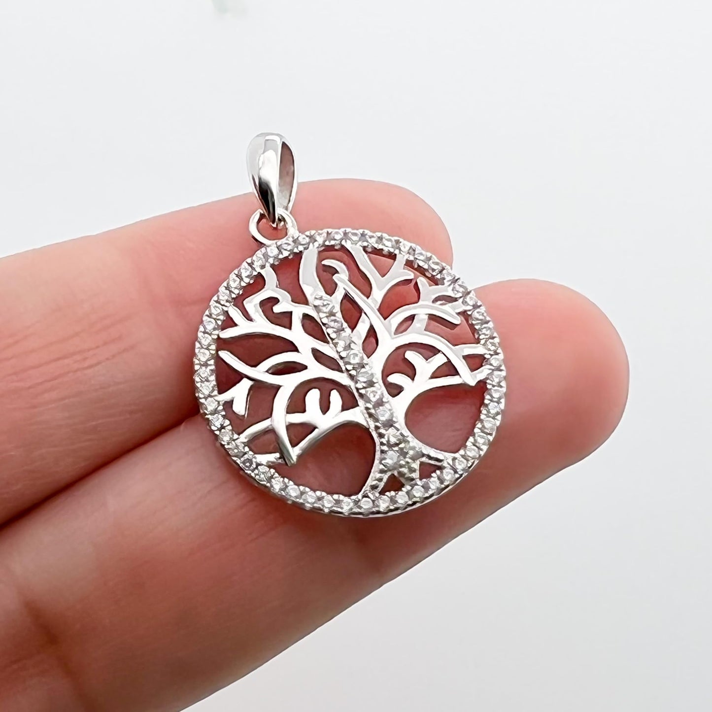 Sterling Silver Tree of Life Necklace, Mother of The Bride Gift from Bride, Birthday Gift for Mom, The Love Between a Mother and Daughter is Forever