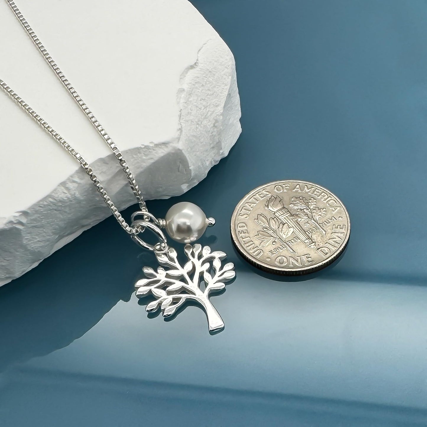 Tree of Life Necklace, Mother in Law Gift Necklace, Mother of the Bride, Mother of the Groom Gift, Sterling Silver Tree of Life Necklace, Mother's Day Gift for Mom (love between mother and son)