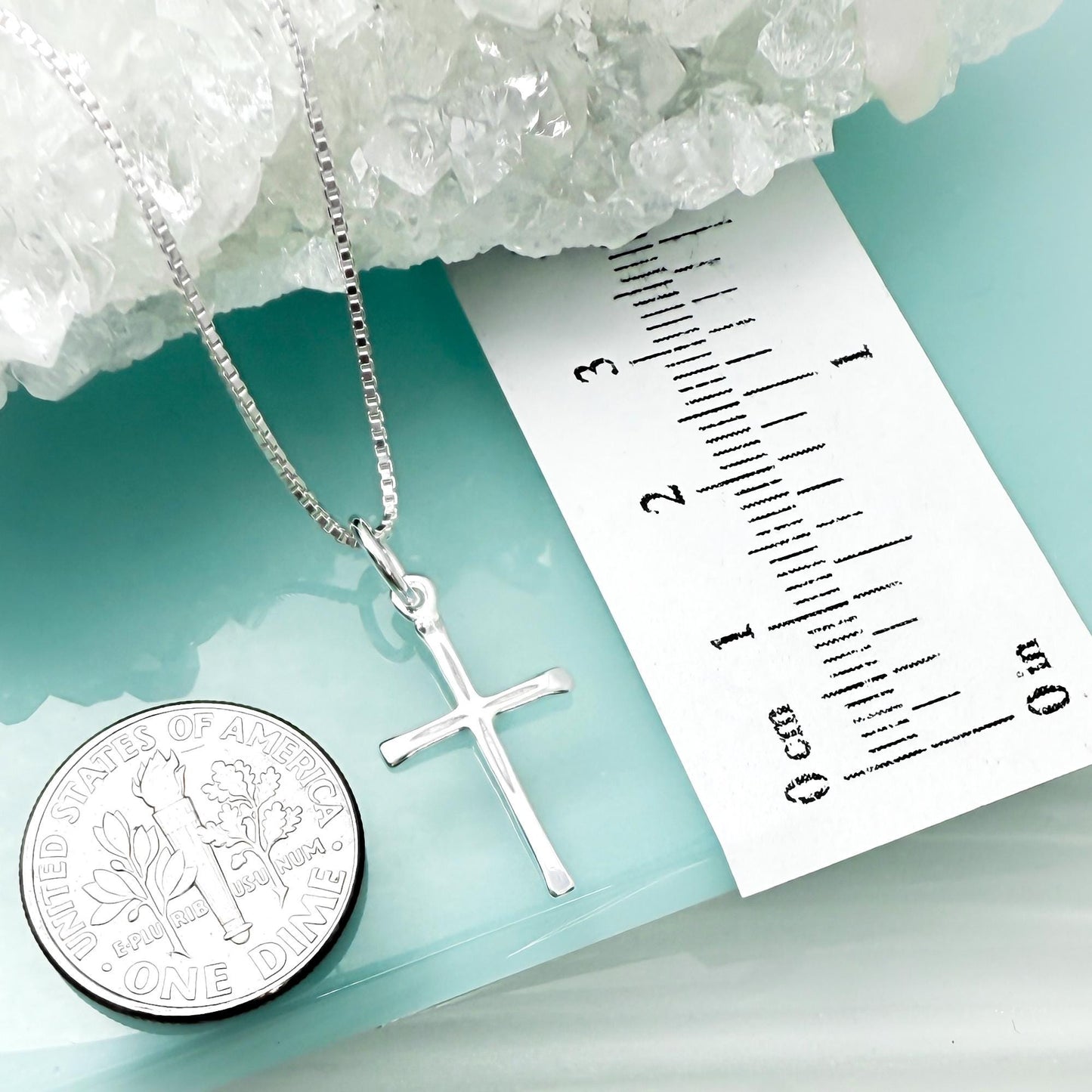 Cross Necklace, Sterling Silver Cross Necklace, Tiny Cross Necklace, Sterling Silver Cross Pendant, Cross Jewelry, Baptism Gift Necklace