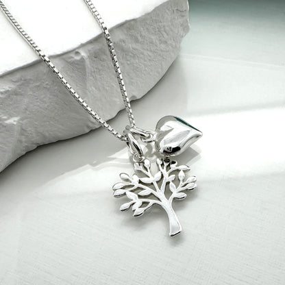 Dainty Tree of Life Necklace, Mother of the Bride Gift Necklace, Sterling Silver Tree of Life Necklace, Mother in Law Gift Necklace