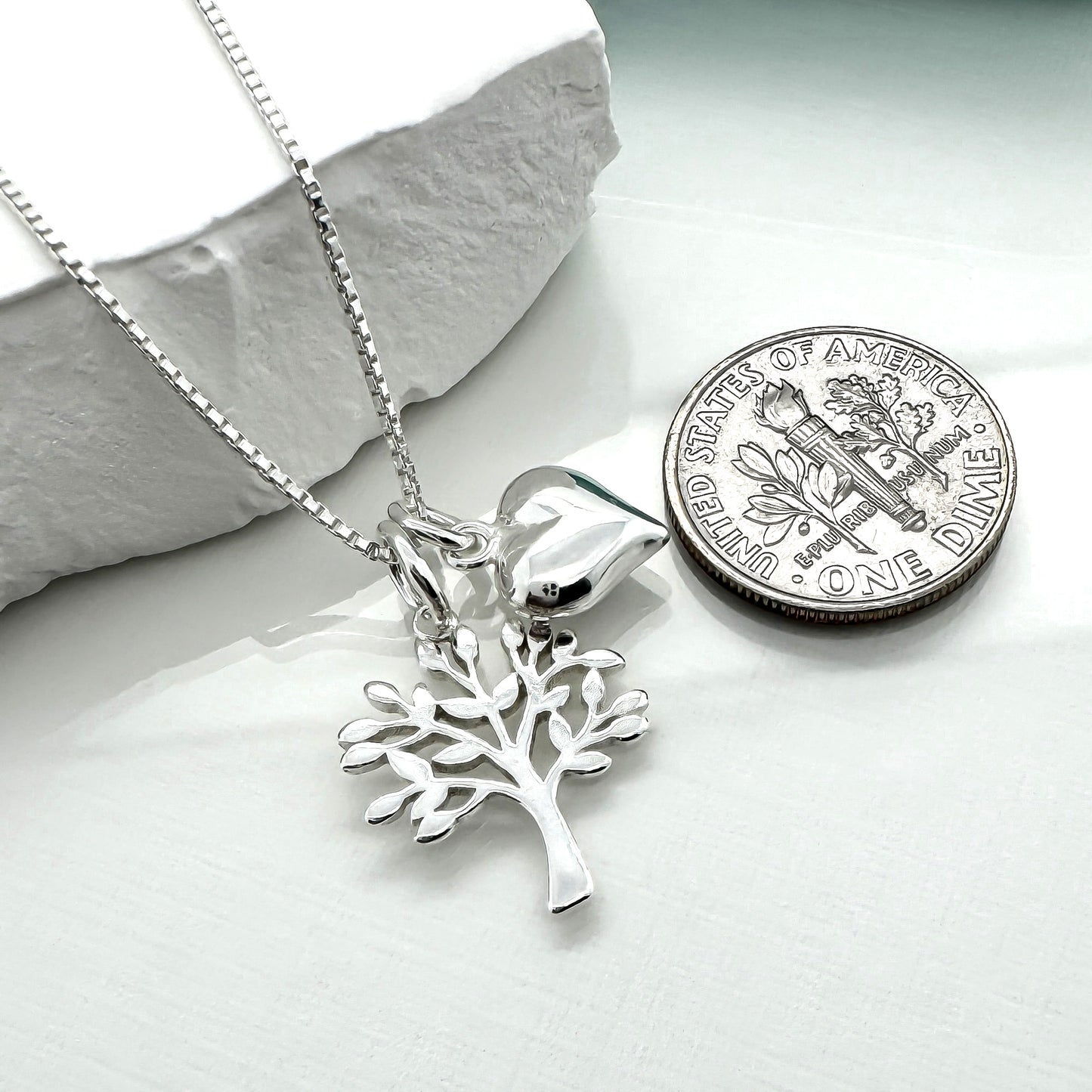 Dainty Tree of Life Necklace, Mother of the Bride Gift Necklace, Sterling Silver Tree of Life Necklace, Mother in Law Gift Necklace