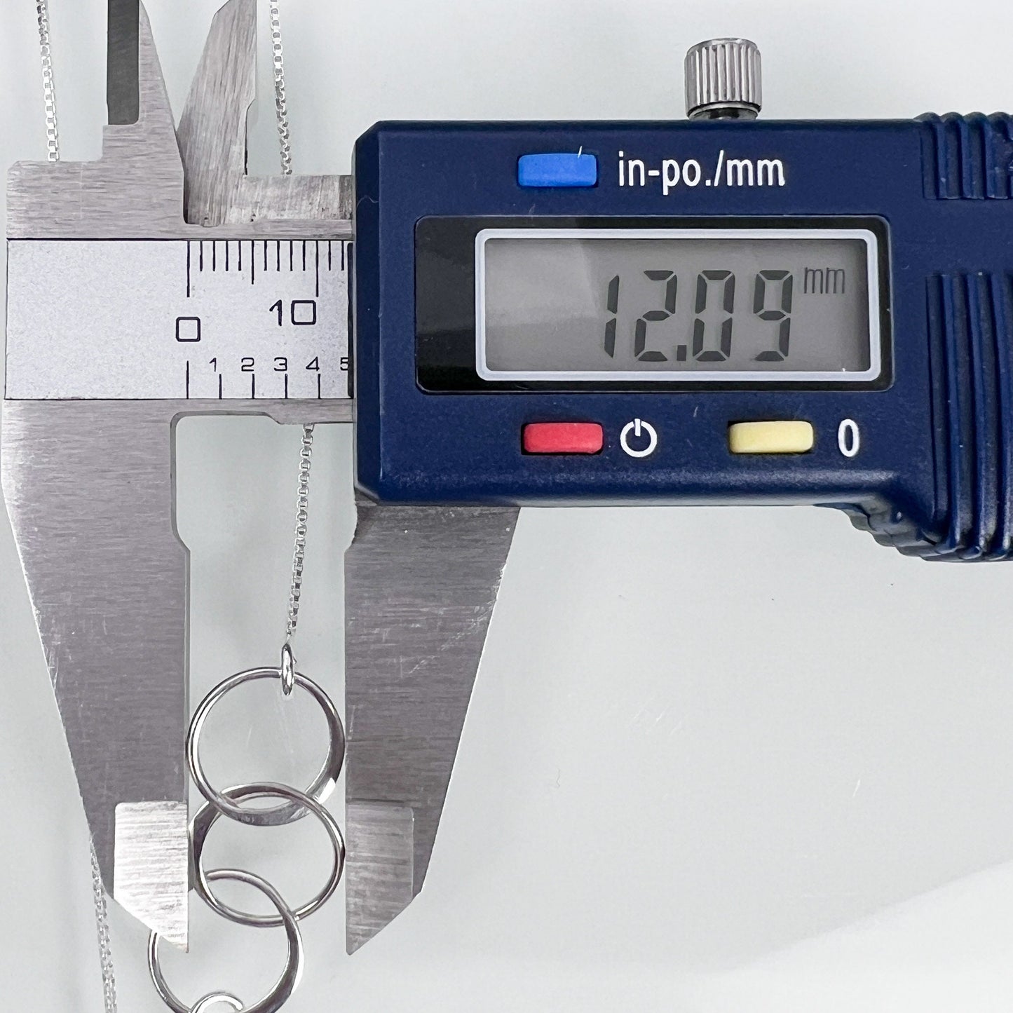 30th Birthday Necklace, 3 Rings for 3 Decades Necklace, Sterling Silver Three Circle Necklace, Best Friend Birthday Gift, Sister Birthday