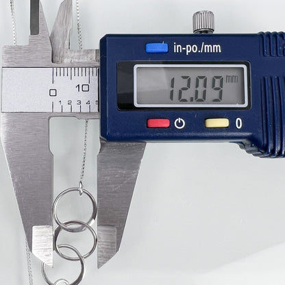 30th Birthday Necklace, 3 Rings for 3 Decades Necklace, Sterling Silver Three Circle Necklace, Best Friend Birthday Gift, Sister Birthday