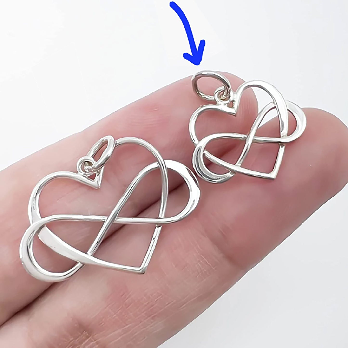 Small and Lightweight Sterling Silver Infinity Heart Necklace, Best Friend Birthday Gift Necklace,Thank You for Being My Unbiological Sister