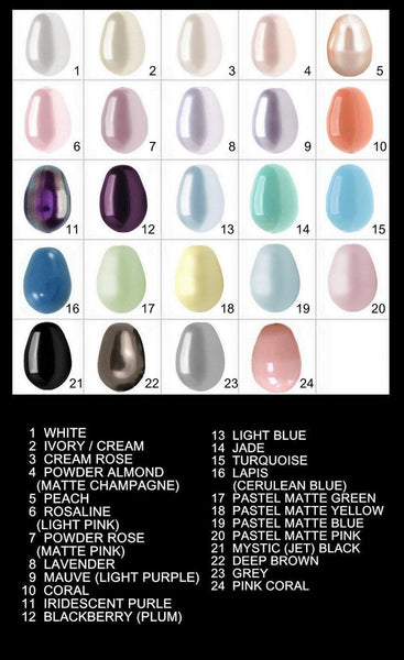 drop pearl color chart