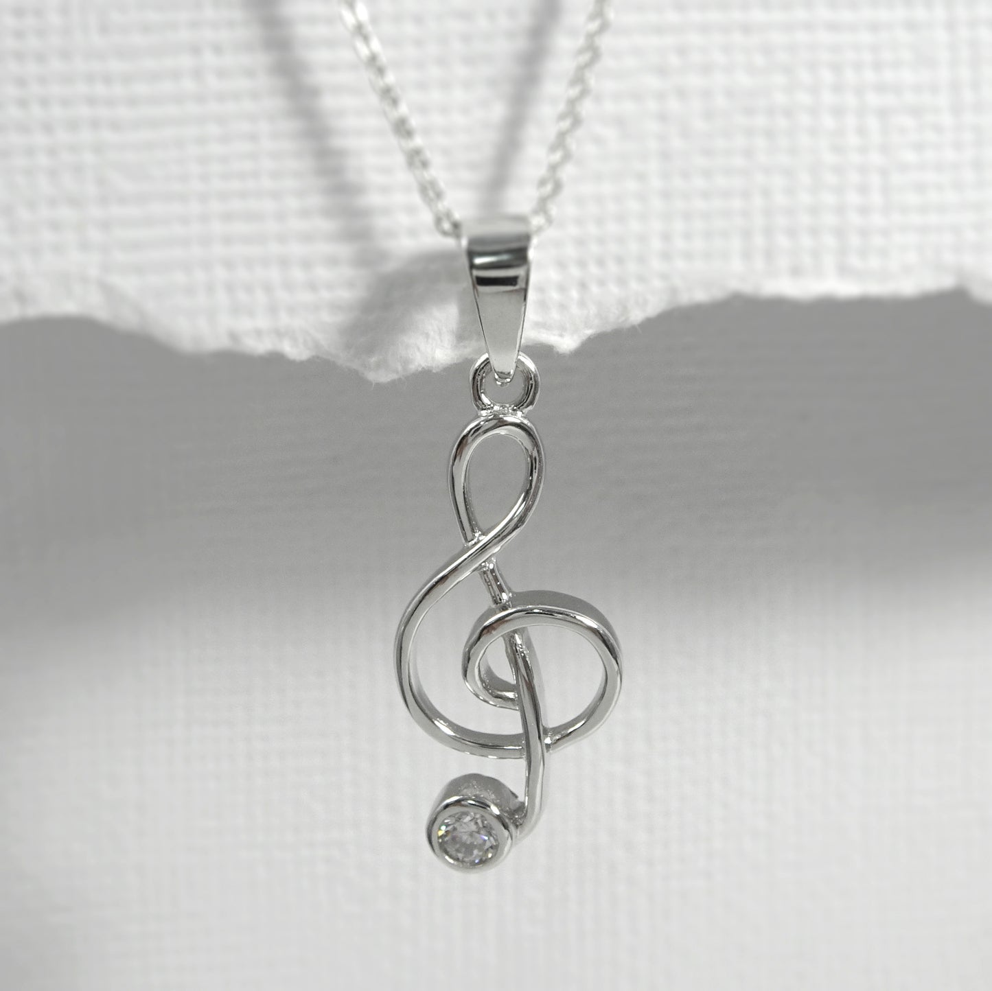 treble clef necklace