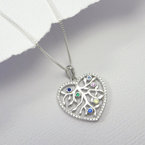 heart tree of life necklace