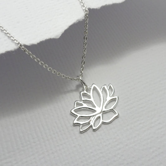 lotus flower necklace