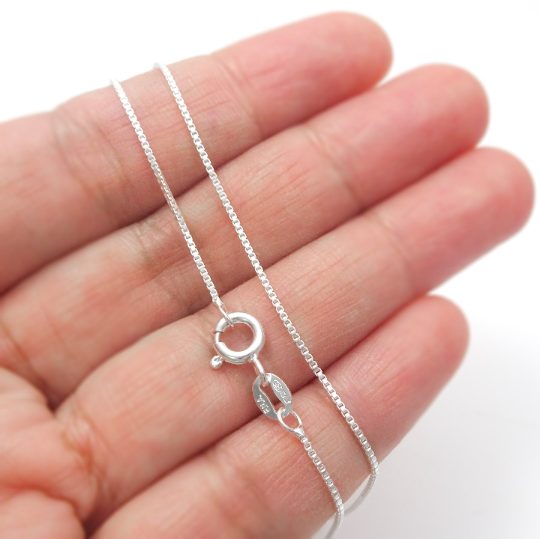 Sterling Silver Box Necklace Chain