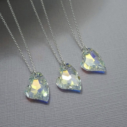 crystal heart necklace