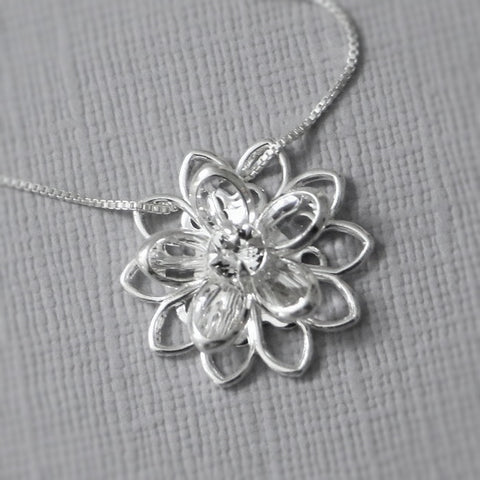Swarovski Crystal Flower Necklace