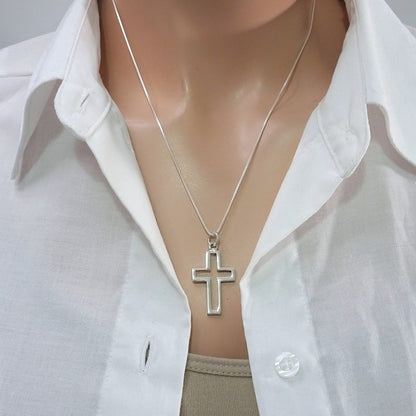 Sterling Silver Cross Necklace