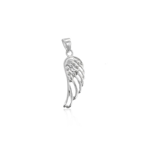 Tiny Sterling Silver Wing Pendant 2mm