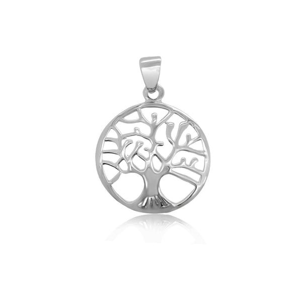 Sterling Silver Tree of Life Pendant, 22mm
