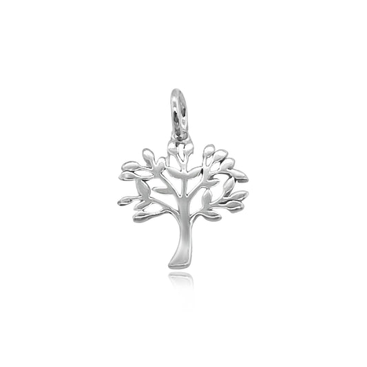 Small Sterling Silver Tree of Life Pendant, 17mm