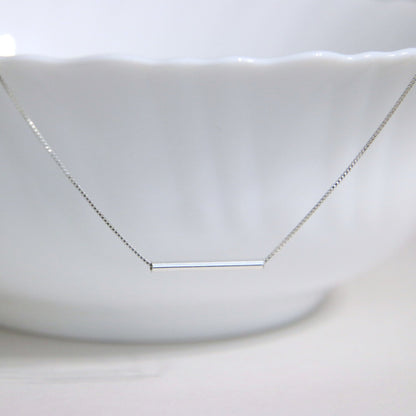 Sterling Silver Bar Necklace