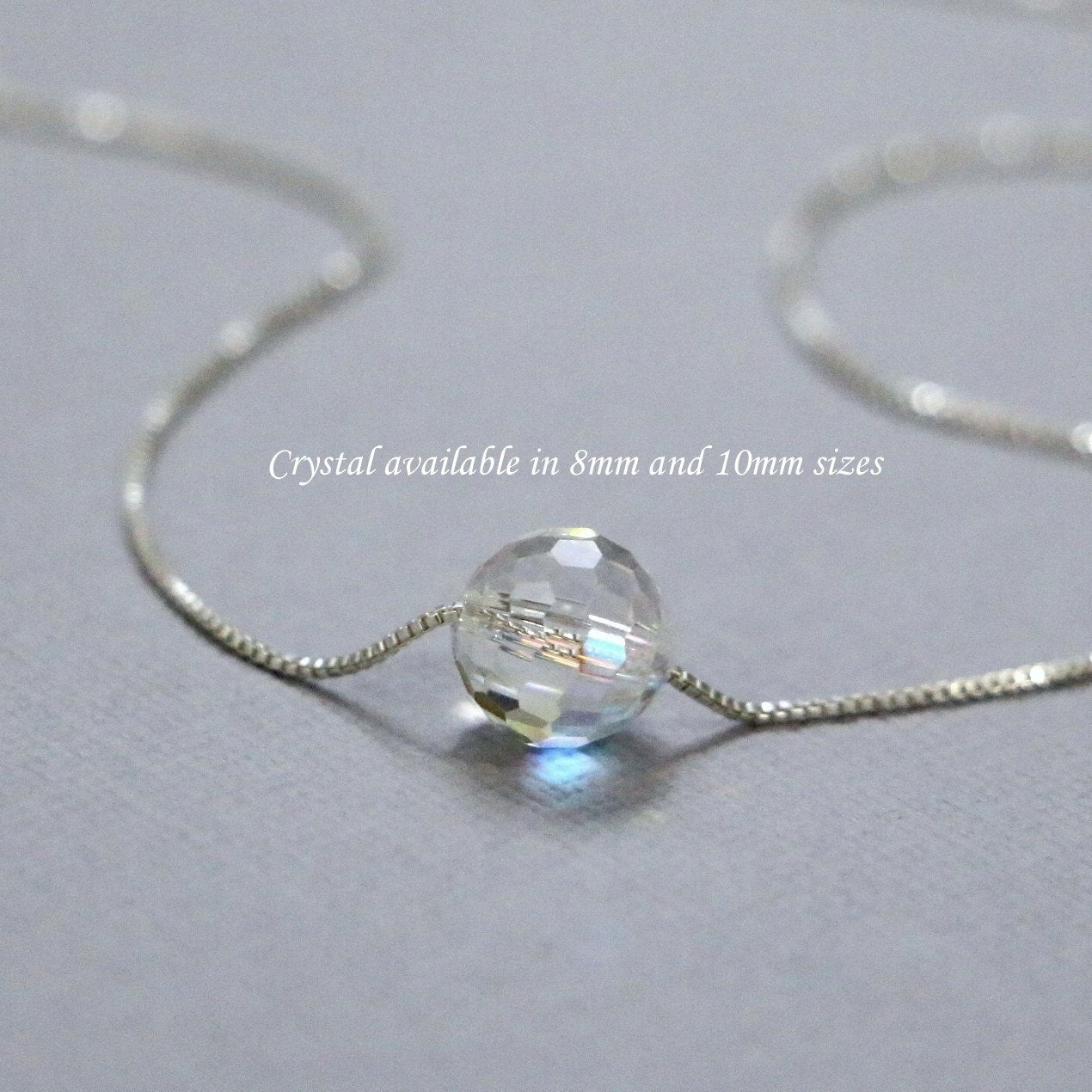 Swarovski Faceted Round Crystal Necklace