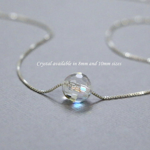 Swarovski Faceted Round Crystal Necklace