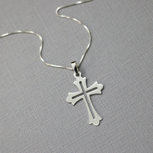 Sterling Silver Cross Necklace