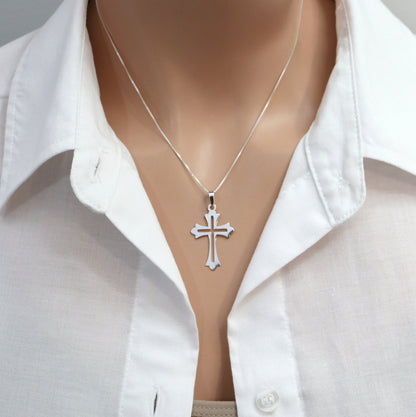 Sterling Silver Cross Necklace