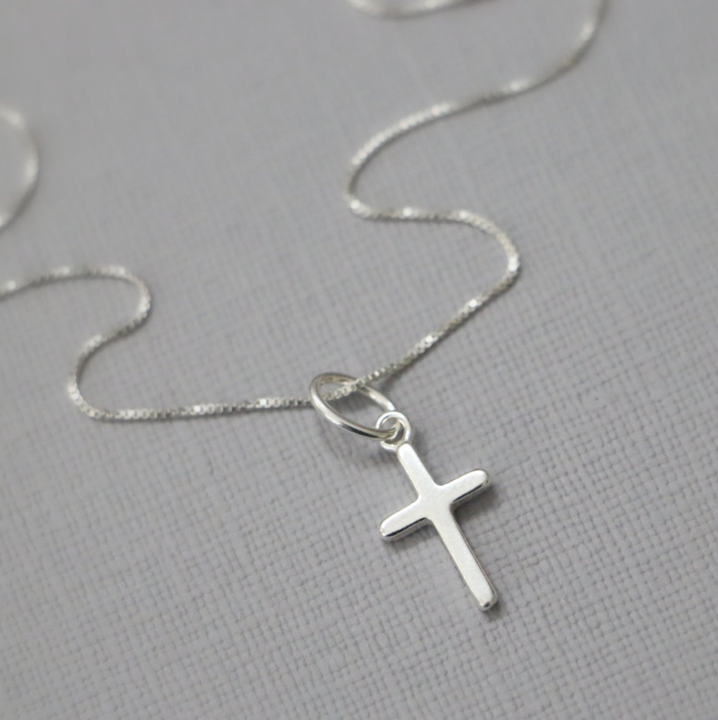 Tiny Simple Cross Necklace