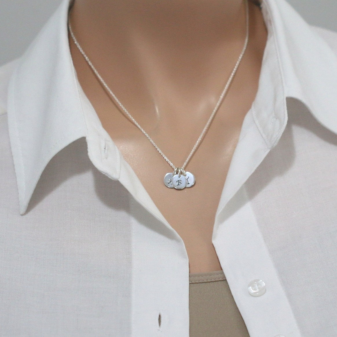 Sterling Silver Initial Necklace