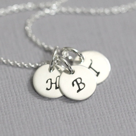 Sterling Silver Initial Necklace