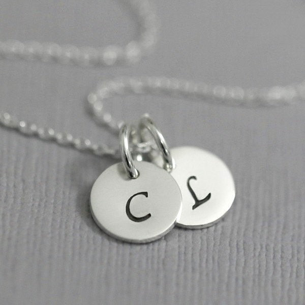 Sterling Silver Monogram Necklace