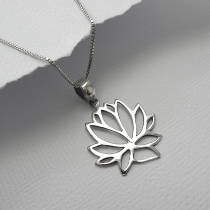 lotus flower necklace