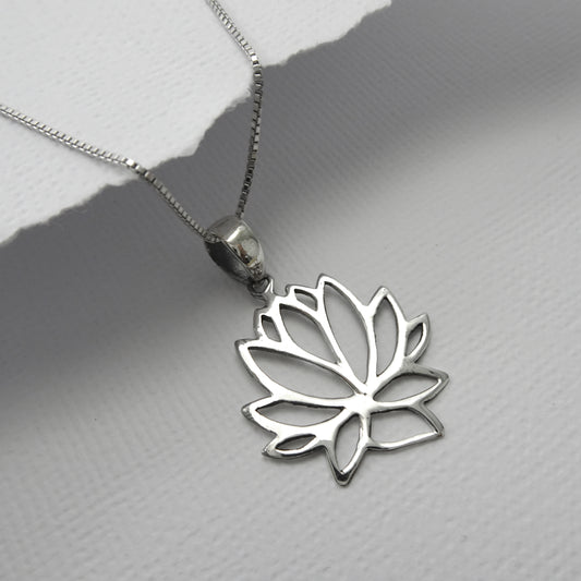 lotus flower necklace