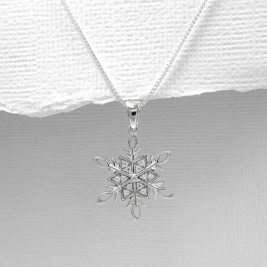 snowflake necklace